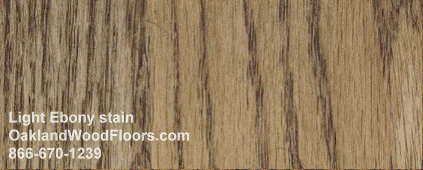 Light Ebony wood floor stain color